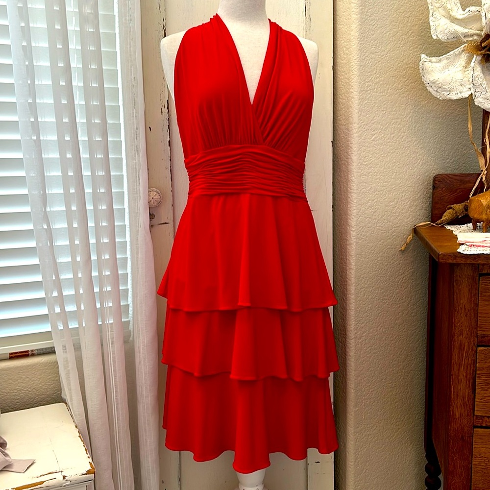 Evan-Picone Red Dress